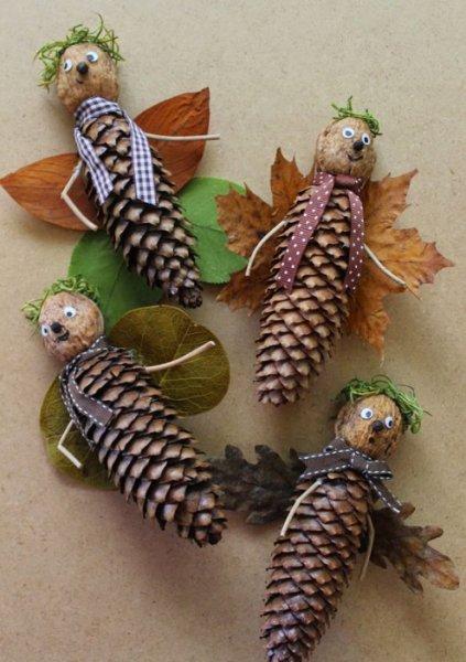 Dekorasyonda kozalak süslemeleri 