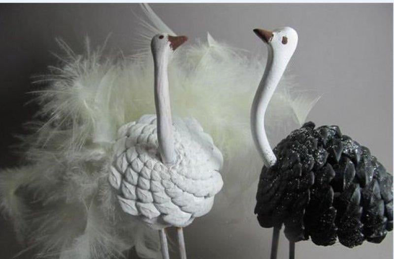 Dekorasyonda kozalak süslemeleri 