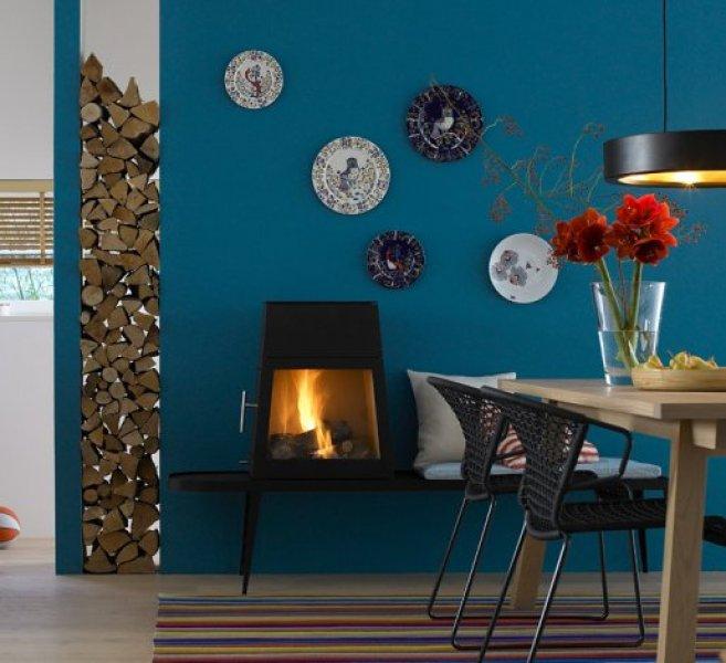 Dekorasyonda koyu duvar renkleri 