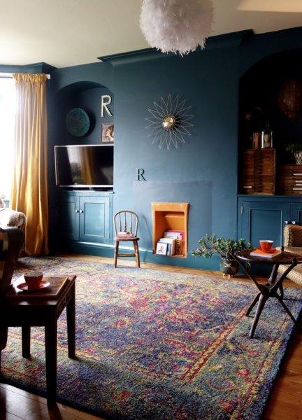 Dekorasyonda koyu duvar renkleri 