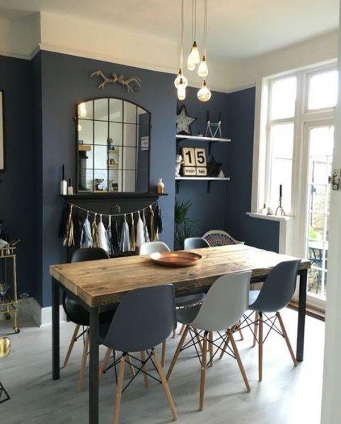 Dekorasyonda koyu duvar renkleri 