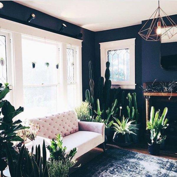 Dekorasyonda koyu duvar renkleri 