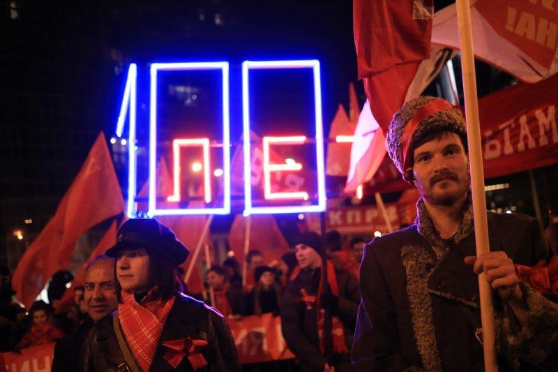 Rusya'da Bolşevik devriminin 100. yılı kutlamaları