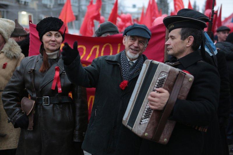 Rusya'da Bolşevik devriminin 100. yılı kutlamaları