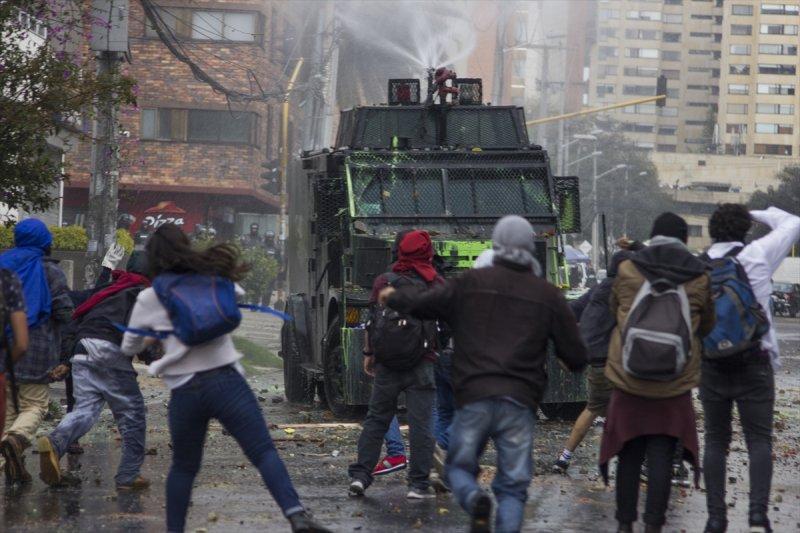 Kolombiya'da protesto