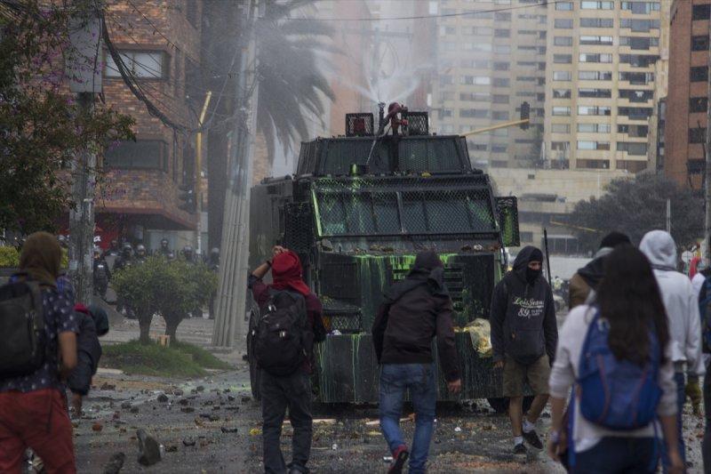 Kolombiya'da protesto