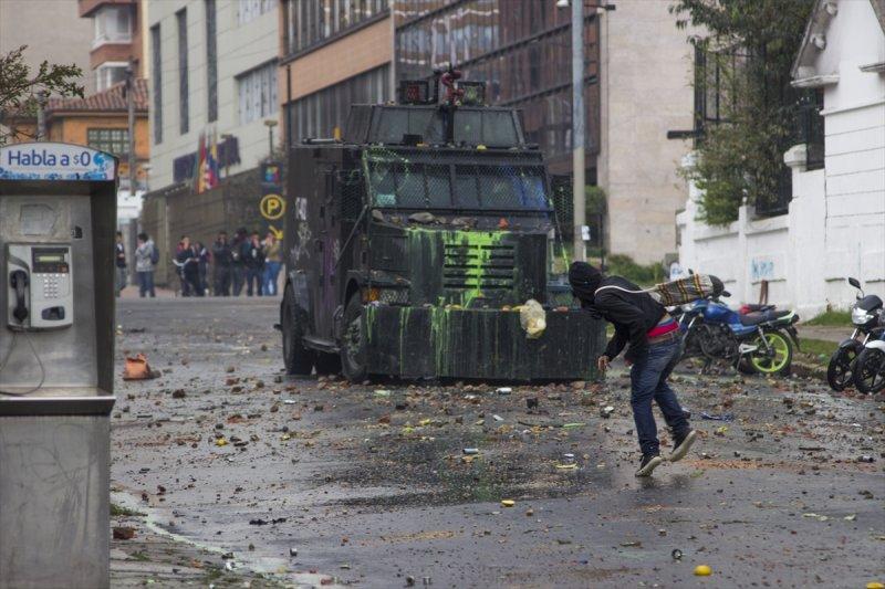 Kolombiya'da protesto