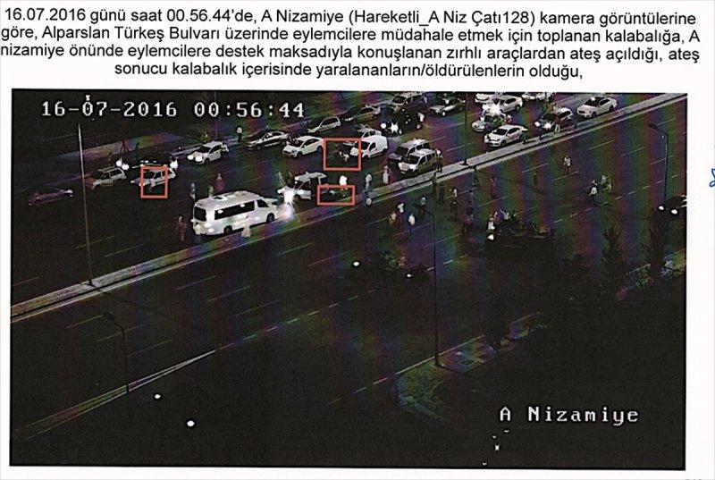 FETÖ'cülerin zırhlı araçlardan sivilleri vurduğu anlar