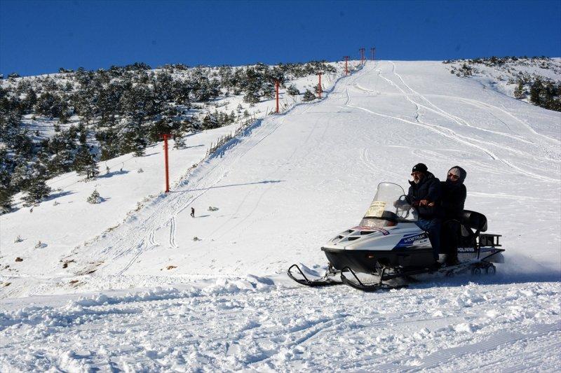 Zigana Dağı'nda hafta sonu yoğunluğu