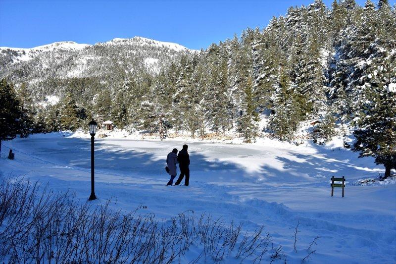 Zigana Dağı'nda hafta sonu yoğunluğu