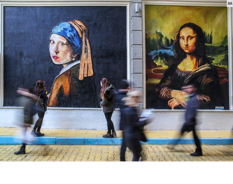 Van'da atıklardan sanat eserleri sokakları süslüyor