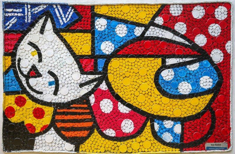 Van'da atıklardan sanat eserleri sokakları süslüyor