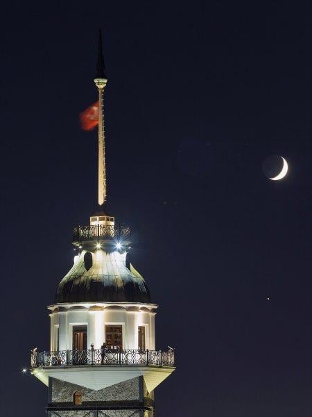 Ay ışığında İstanbul
