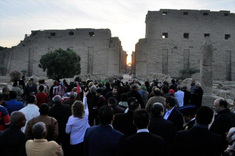 Karnak Tapınağı'na 'kış güneşi' vurdu