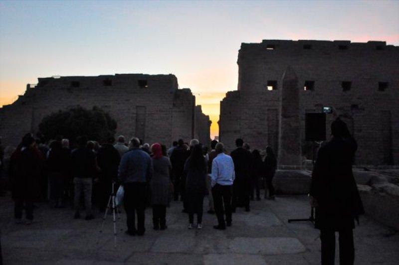 Karnak Tapınağı'na 'kış güneşi' vurdu