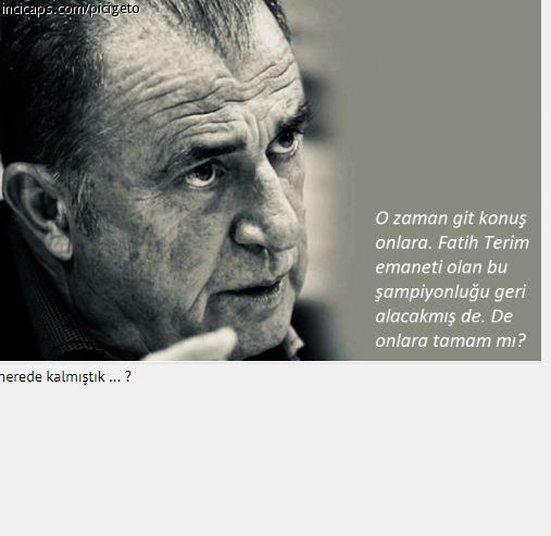Fatih Terim'e yapılan capsler