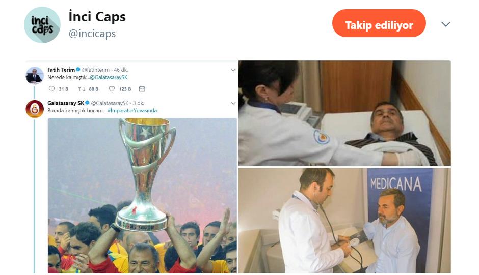 Fatih Terim'e yapılan capsler