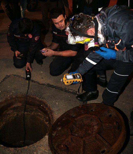 Tuzla'da kaçak kimyasal madde dökülen alan görüntülendi