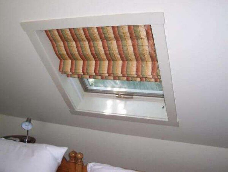 Eğimli pencereler için tasarlanmış perde modelleri 