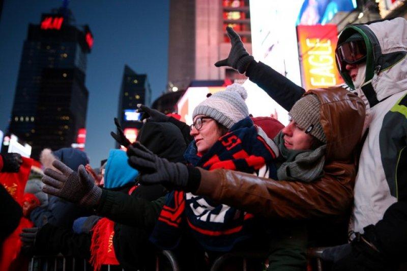 New Yorklular yeni yıla girdi