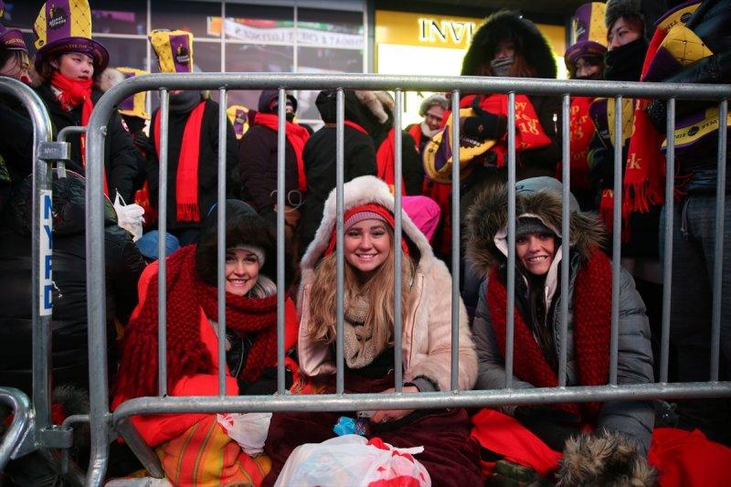 New Yorklular yeni yıla girdi