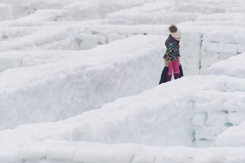 Dünyanın en büyük kar labirenti Polonya'da 