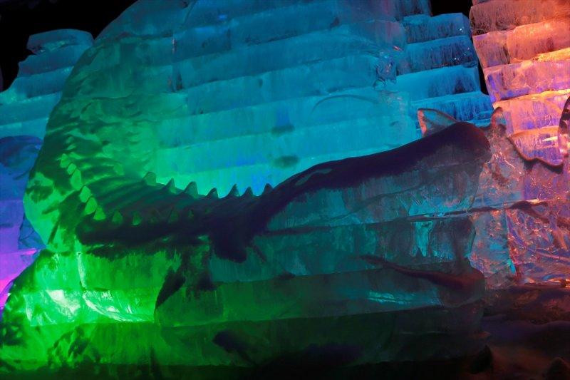 Moskova'da buzdan heykeller festivali 