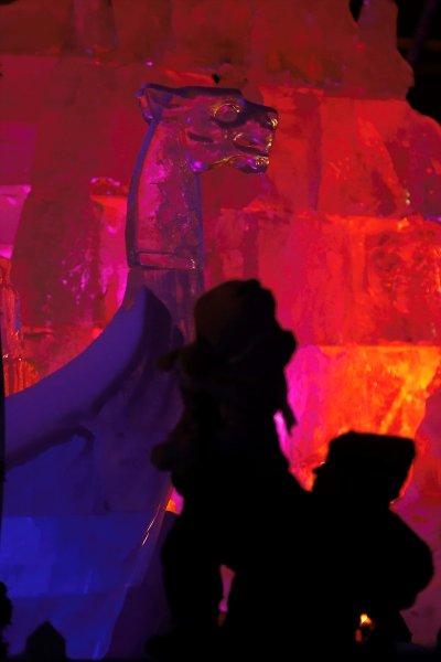 Moskova'da buzdan heykeller festivali 