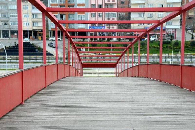 Trabzon'da inşa edilen 'Aşk Köprüsü' ilgi çekiyor