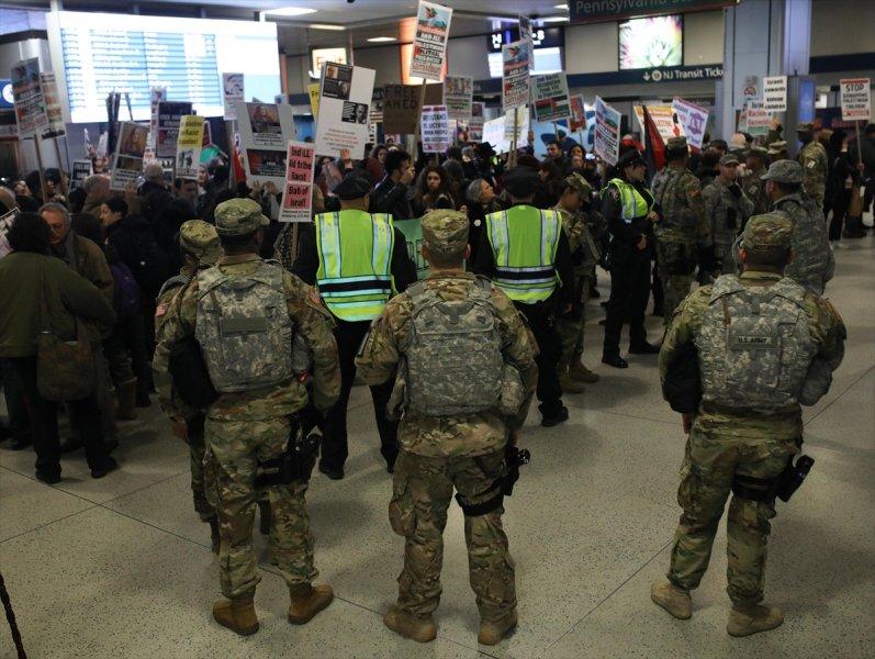  New York'ta Filistinli Temimi'ye destek gösterisi