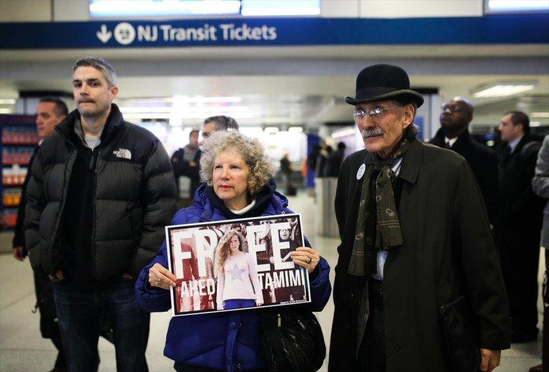  New York'ta Filistinli Temimi'ye destek gösterisi