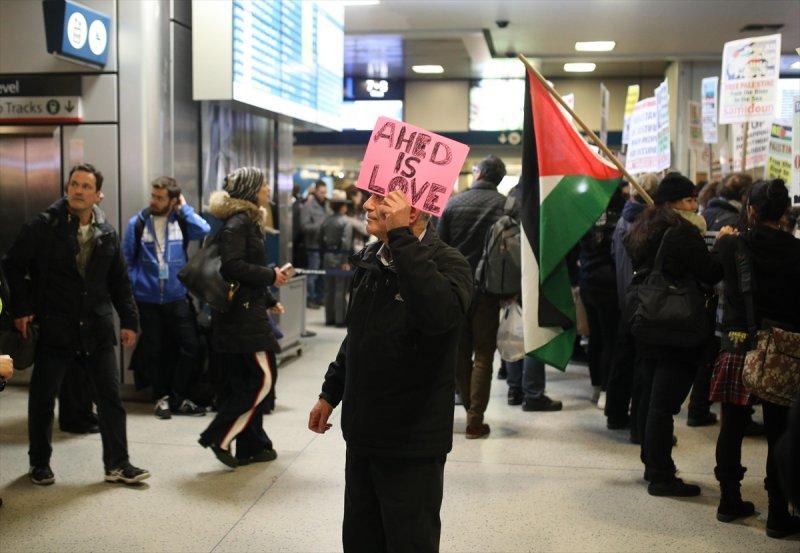  New York'ta Filistinli Temimi'ye destek gösterisi