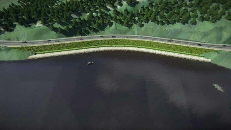 Sera Gölü’nün duvarı düzeltildi