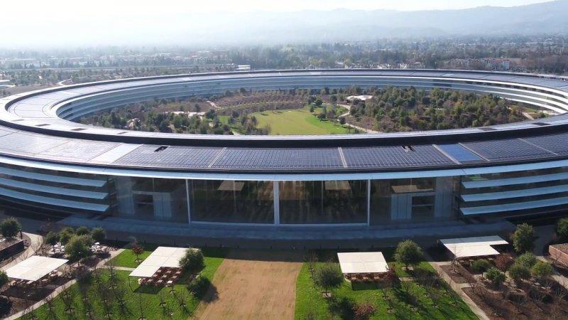 Apple Park havadan görüntülendi
