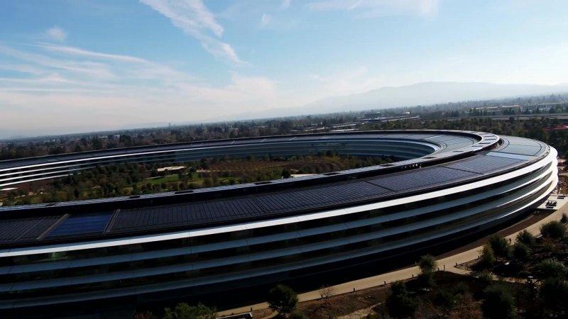 Apple Park havadan görüntülendi