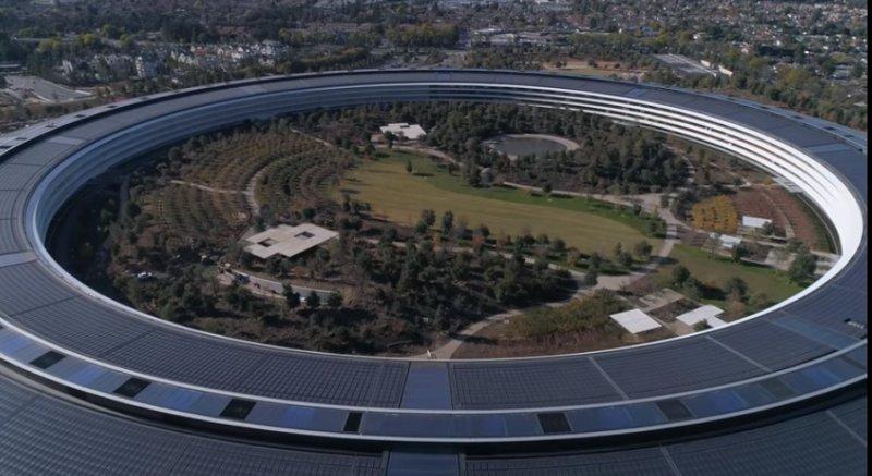 Apple Park havadan görüntülendi
