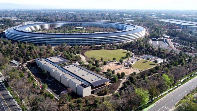 Apple Park havadan görüntülendi