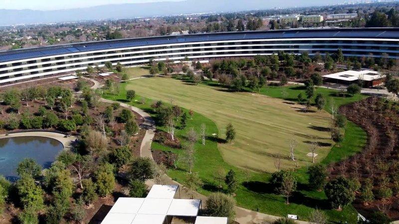 Apple Park havadan görüntülendi