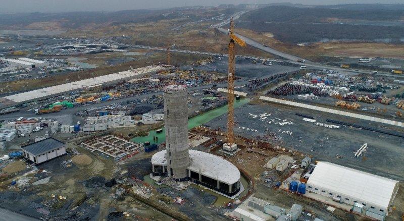 Üçüncü Havalimanı inşaatı havadan görüntülendi