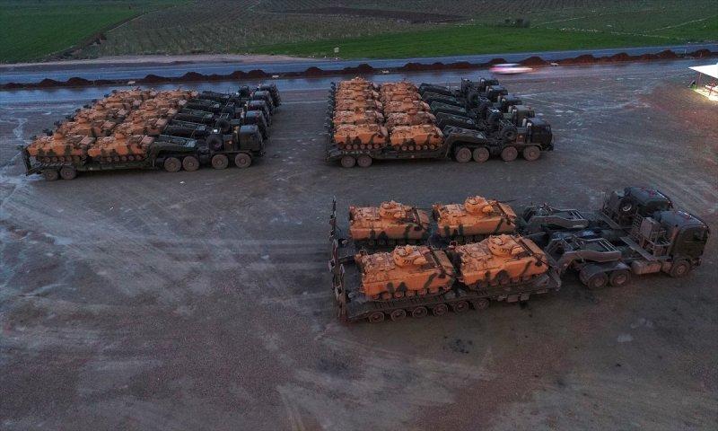 Afrin için takviye birlikler sınırda