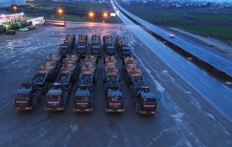 Afrin için takviye birlikler sınırda