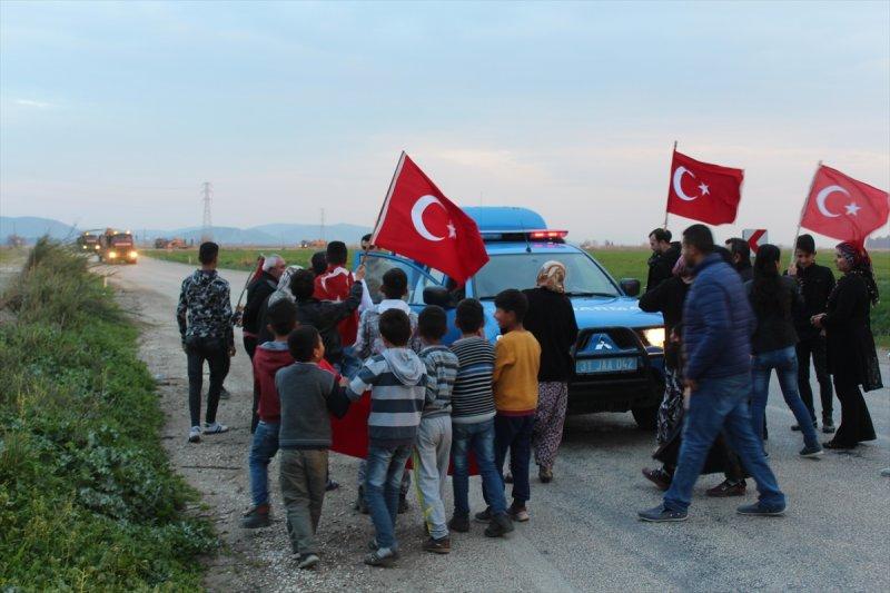Askeri konvoy Hatay'a ulaştı