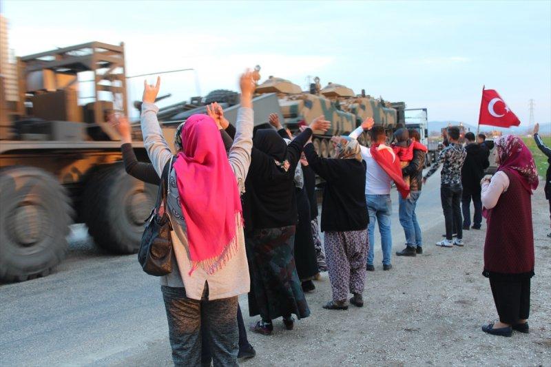 Askeri konvoy Hatay'a ulaştı