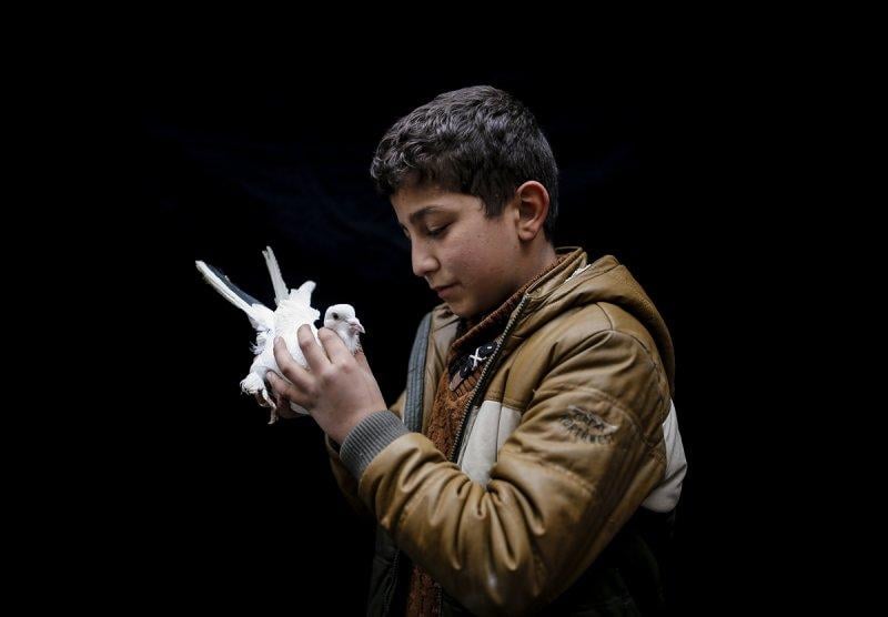 Şanlıurfa'da kuş severler kamera karşısında