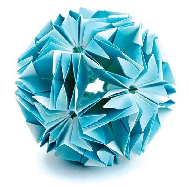 Kusudama sanatıyla yapılmış eserler