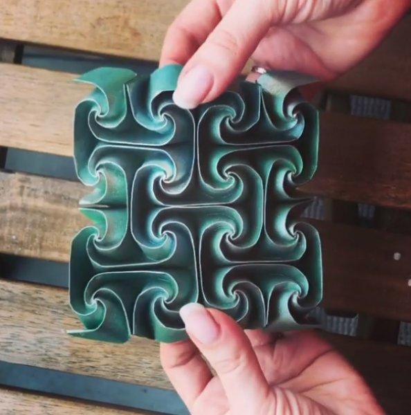 Kusudama sanatıyla yapılmış eserler