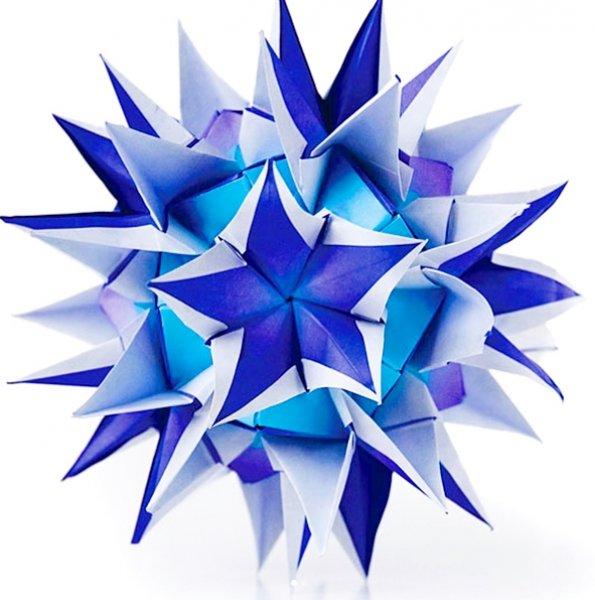 Kusudama sanatıyla yapılmış eserler