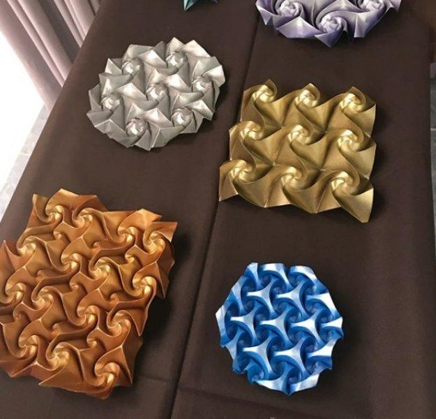 Kusudama sanatıyla yapılmış eserler