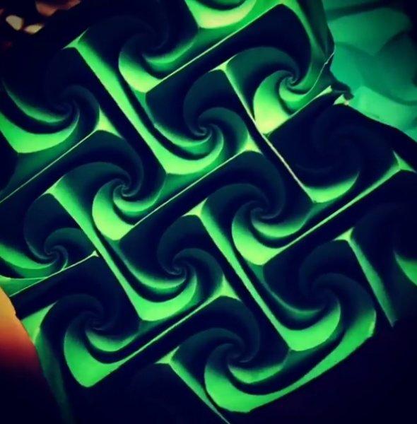 Kusudama sanatıyla yapılmış eserler