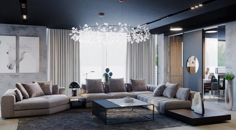 Göz yormayan salon dekorasyonu 